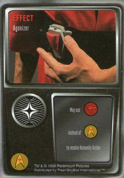 1996 Fleer/SkyBox Star Trek Starfleet Maneuvers #NNO Agonizer - Effect Front
