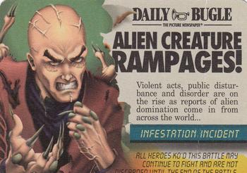 1996 Fleer DC Overpower #NNO Alien Creature Rampages! Front