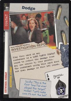 1996 US Playing Card Co. The X Files CCG #011 Dodge Front