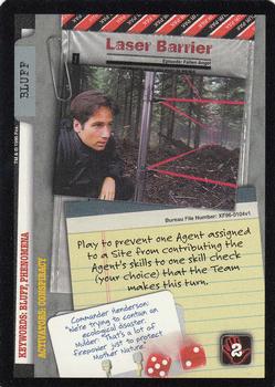 1996 US Playing Card Co. The X Files CCG #104 Laser Barrier Front