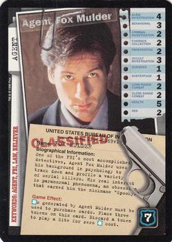 1996 US Playing Card Co. The X Files CCG #169 Agent Fox Mulder Front
