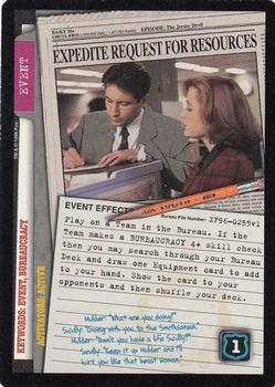1996 US Playing Card Co. The X Files CCG #255 Expedite Request For Resources Front