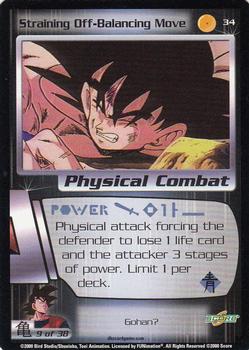 2000 Score Dragon Ball Z Saiyan Saga #34 Straining Off-Balancing Move Front