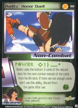 2000 Score Dragon Ball Z Saiyan Saga #102 Raditz Honor Duel! Front
