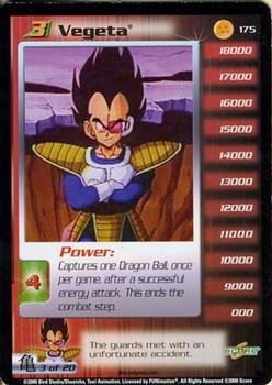 2000 Score Dragon Ball Z Saiyan Saga #175 Vegeta Front