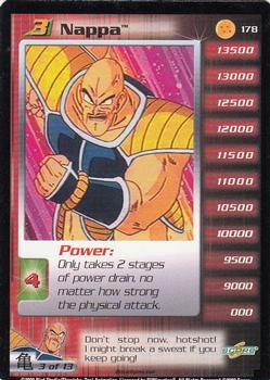 2000 Score Dragon Ball Z Saiyan Saga #178 Nappa Front