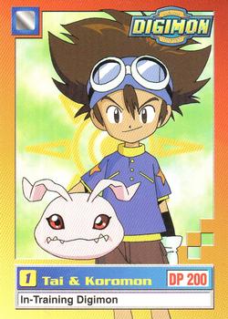 1999 Upper Deck Digimon Series 1 #4 1  Tai & Koromon Front