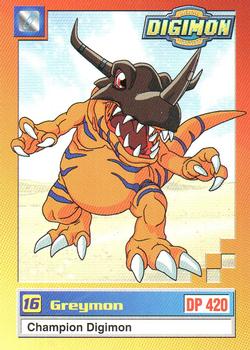 1999 Upper Deck Digimon Series 1 #19 16  Greymon Front