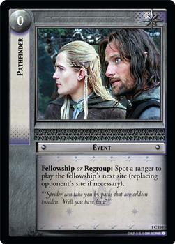 2001 Decipher Lord of the Rings CCG: Fellowship of the Ring #1C110 Event - Pathfinder Front