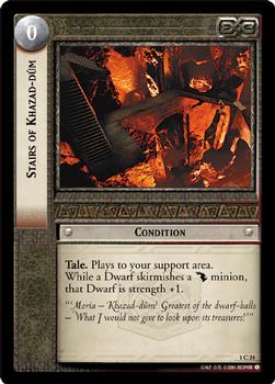 2001 Decipher Lord of the Rings CCG: Fellowship of the Ring #1C24 Stairs of Khazad-dûm Front