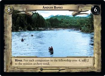 2001 Decipher Lord of the Rings CCG: Fellowship of the Ring #1C356 Anduin Banks Front