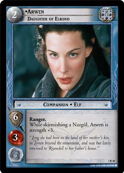 2001 Decipher Lord of the Rings CCG: Fellowship of the Ring #1R30 Arwen, Daughter of Elrond Front