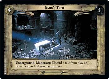 2001 Decipher Lord of the Rings CCG: Fellowship of the Ring #1U343 Balin's Tomb Front