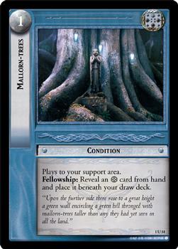 2001 Decipher Lord of the Rings CCG: Fellowship of the Ring #1U54 Mallorn-trees Front