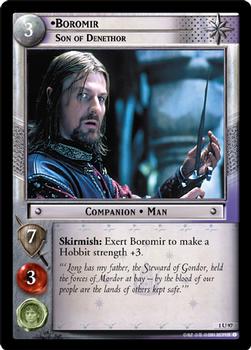 2001 Decipher Lord of the Rings CCG: Fellowship of the Ring #1U97 Boromir, Son of Denethor Front