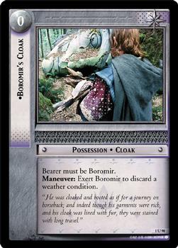 2001 Decipher Lord of the Rings CCG: Fellowship of the Ring #1U98 Boromir's Cloak Front