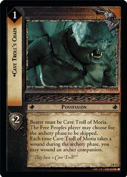 2002 Decipher Lord of the Rings CCG: Mines of Moria #2R53 Cave Troll's Chain Front