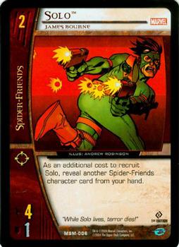 2004 Upper Deck Entertainment Marvel Vs. System Web of Spider-Man #MSM-006 Solo: James Bourne (Andrew Robinson) Front