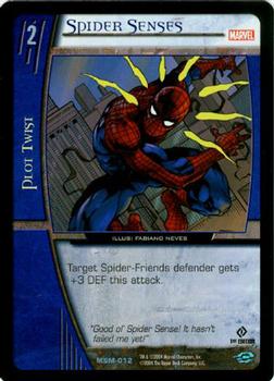 2004 Upper Deck Entertainment Marvel Vs. System Web of Spider-Man #MSM-012 Spider Senses (Fabiano Neves) Front