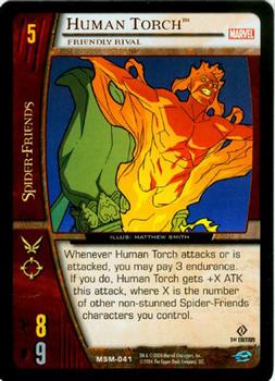2004 Upper Deck Entertainment Marvel Vs. System Web of Spider-Man #MSM-041 Human Torch: Friendly Rival (Matthew Smith) Front