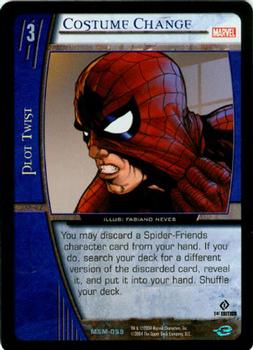2004 Upper Deck Entertainment Marvel Vs. System Web of Spider-Man #MSM-059 Costume Change (Spider-Man) (Fabiano Neves) Front