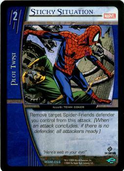 2004 Upper Deck Entertainment Marvel Vs. System Web of Spider-Man #MSM-066 Sticky Situation (Dr. Octopus, Spider-Man)  (Tomm Coker) Front