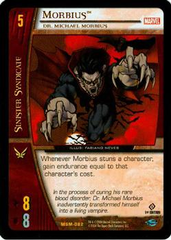 2004 Upper Deck Entertainment Marvel Vs. System Web of Spider-Man #MSM-082 Morbius: Dr. Michael Morbius (Fabiano Neves) Front