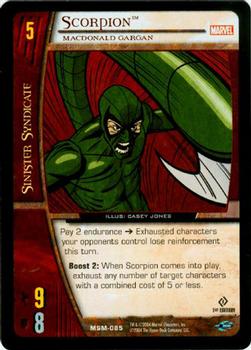 2004 Upper Deck Entertainment Marvel Vs. System Web of Spider-Man #MSM-85 Scorpion: MacDonald Gargan (Casey Jones) Front