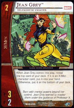 2005 Upper Deck Entertainment Marvel Vs. System The X-Men Starter #MXS-005 Jean Grey: Telekinetic Fighter Front