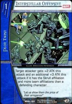 2006 Upper Deck Entertainment Marvel Vs. System Heralds of Galactus #MHG-195 Interstellar Offensive  (Brandon Peterson) Front