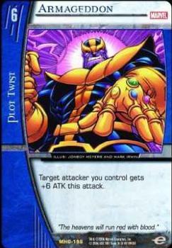 2006 Upper Deck Entertainment Marvel Vs. System Heralds of Galactus #MHG-196 Armageddon (Thanos)   (JonBoy Meyers, Mark Irwin) Front