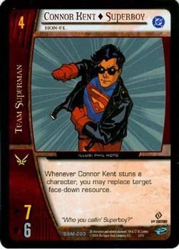 2004 Upper Deck Entertainment DC VS System Superman: Man of Steel #DSM-003 Connor Kent as Superboy, Kon-El Front