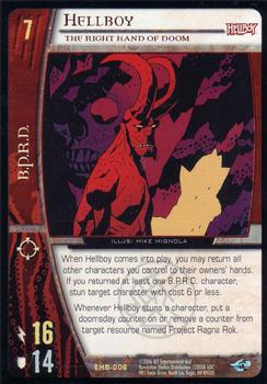 2007 Upper Deck Entertainment Hellboy VS System Hellboy #EHB-006 Hellboy, The Right Hand of Doom Front
