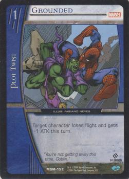 2004 Upper Deck Entertainment Marvel Vs. System Web of Spider-Man - 1st Edition #MSM-152 Grounded (Spider-Man, Green Goblin) (Fabiano Neves) Front