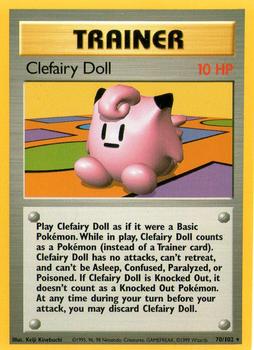 1999 Pokemon Base Set #70/102 Clefairy Doll Front