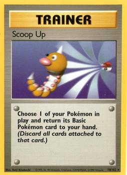 1999 Pokemon Base Set #78/102 Scoop Up Front