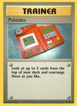 1999 Pokemon Base Set #87/102 Pokédex Front