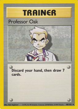 1999 Pokemon Base Set #88/102 Professor Oak Front