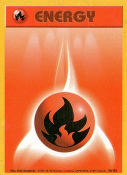 1999 Pokemon Base Set #98/102 Fire Energy Front