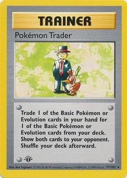 1999 Pokemon Base Set 1st Edition #77/102 Pokémon Trader Front
