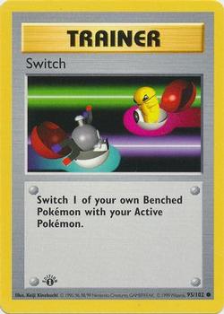 1999 Pokemon Base Set 1st Edition #95/102 Switch Front