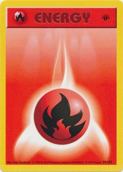 1999 Pokemon Base Set 1st Edition #98/102 Energy Front