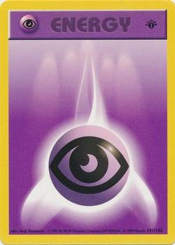 1999 Pokemon Base Set 1st Edition #101/102 Psychic Energy Front