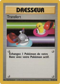 1999 Pokemon French #95/102 Transfert Front