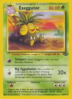 1999 Pokemon Jungle #35/64 Exeggutor Front