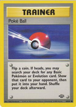 1999 Pokemon Jungle #64/64 Poké Ball Front
