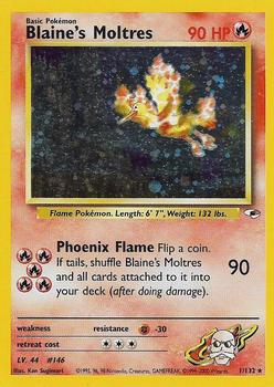 2000 Pokemon Gym Heroes #1/132 Blaine's Moltres Front