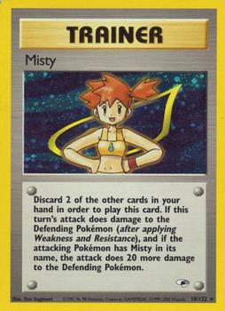 2000 Pokemon Gym Heroes #18/132 Misty Front