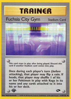 2000 Pokemon Gym Challenge #114/132 Fuchsia City Gym Front
