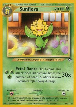 2000 Pokemon Neo Genesis #50/111 Sunflora Front